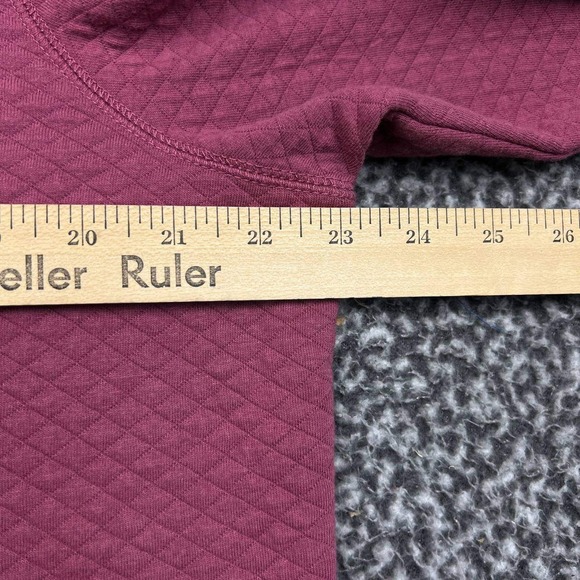 L.L. Bean Sweatshirt Women Large Pink Softlight Quilted Top Funnelneck Pullover - Picture 5 of 8